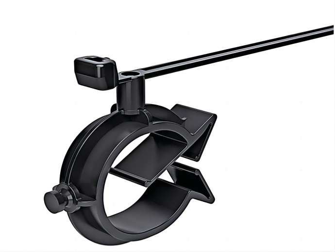 帶管夾的分（fèn）體式固定紮帶，可 360°旋轉