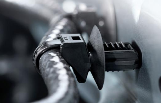 帶圓盤和杉樹頭（tóu）的一（yī）體式固定紮帶（適用於橢圓孔）